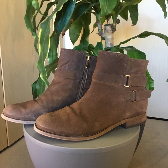 Franco Sarto Shoes - Franco Sarto Kacey Brown Leather Ankle Boot - 11